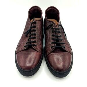 Rosso Fiorentino Rough Out Leather Dip Dye Brown Patina Dress Shoe Size US 9